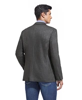 Duchamp London Men's Charcoal Solid Stretch Sport Coat