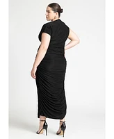 Eloquii Plus Draped Asym Dress