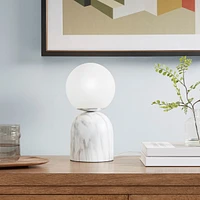 Streamdale Furniture Nelia Frosted Glass Globe Resin Table Lamp