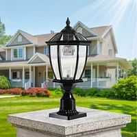 Streamdale Furniture Solar Column Headlights With Dimmable Led