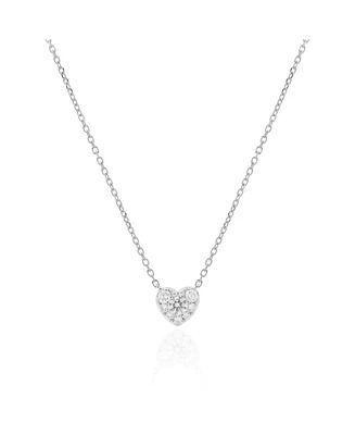 The Lovery Pave Diamond Heart Necklace