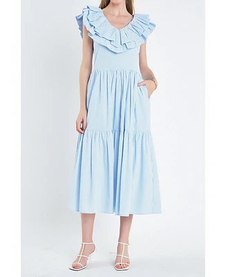 English Factory Women's Ruffle Maxi Dress