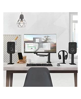 Kanto SP9 9" Universal Desktop Speaker Stands with Rotating Top Plates and Cable Management - Pair