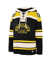 47 Men's Black Boston Bruins 100th Anniversary Superior Lacer Pullover Hoodie