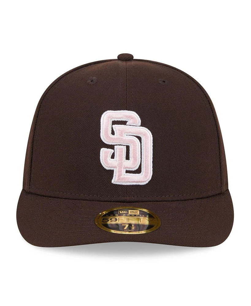 New Era Men's Brown San Diego Padres 2024 Mother's Day Low Profile 59FIFTY Fitted Hat