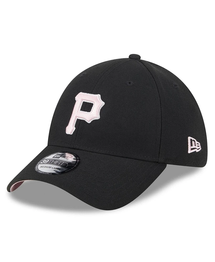 New Era Men's Black Pittsburgh Pirates 2024 Mother's Day 39THIRTY Flex Hat