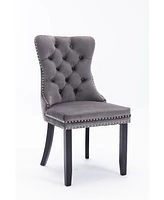 Simplie Fun Nikki Collection Highend Tufted Velvet Dining Chair Set