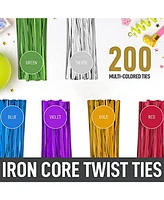 Zulay Kitchen 3 x Inches Clear Cellophane Candy Bags With Ties