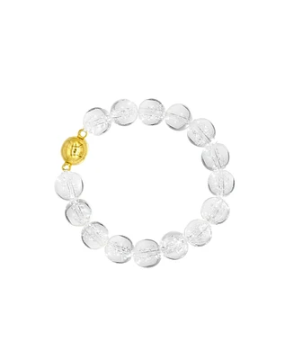 Classicharms Frostnova Azeztulite Clear Phantom Crystal Sphere Bracelet-12mm