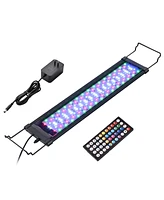 AquaBasik Aquarium Led Light with Timer Dimmable Lamp Remote Control Fish Tank