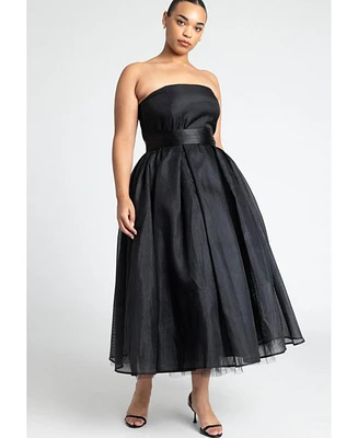 Eloquii Plus Strapless Crinoline Dress