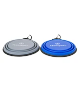 Stansport Collapsible Silicon Travel Bowls - 2 Pack