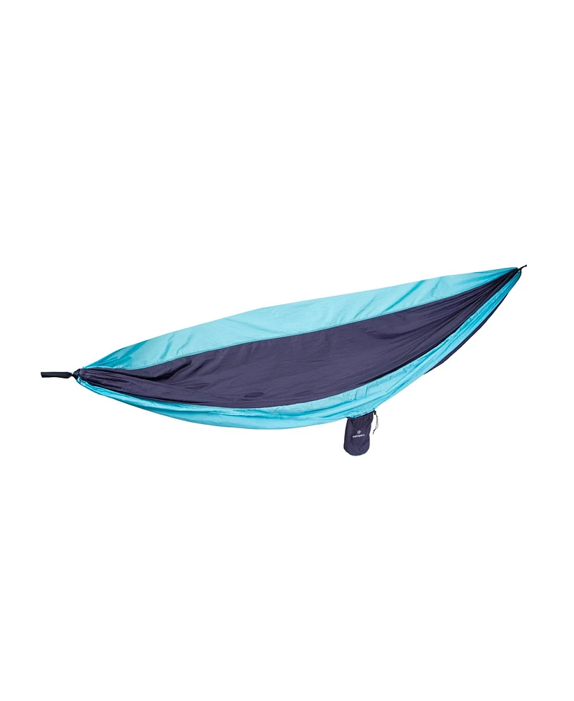 Stansport Double Nylon Hammock - Navy/Light Blue