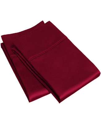 Superior Egyptian Cotton 400 Thread Count Solid Luxury Pillowcase Set, Standard