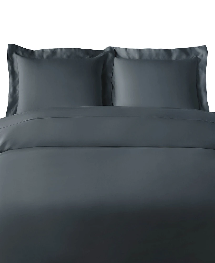 Superior Rayon From Bamboo 300 Thread Count Solid Duvet Cover Set, King/California King
