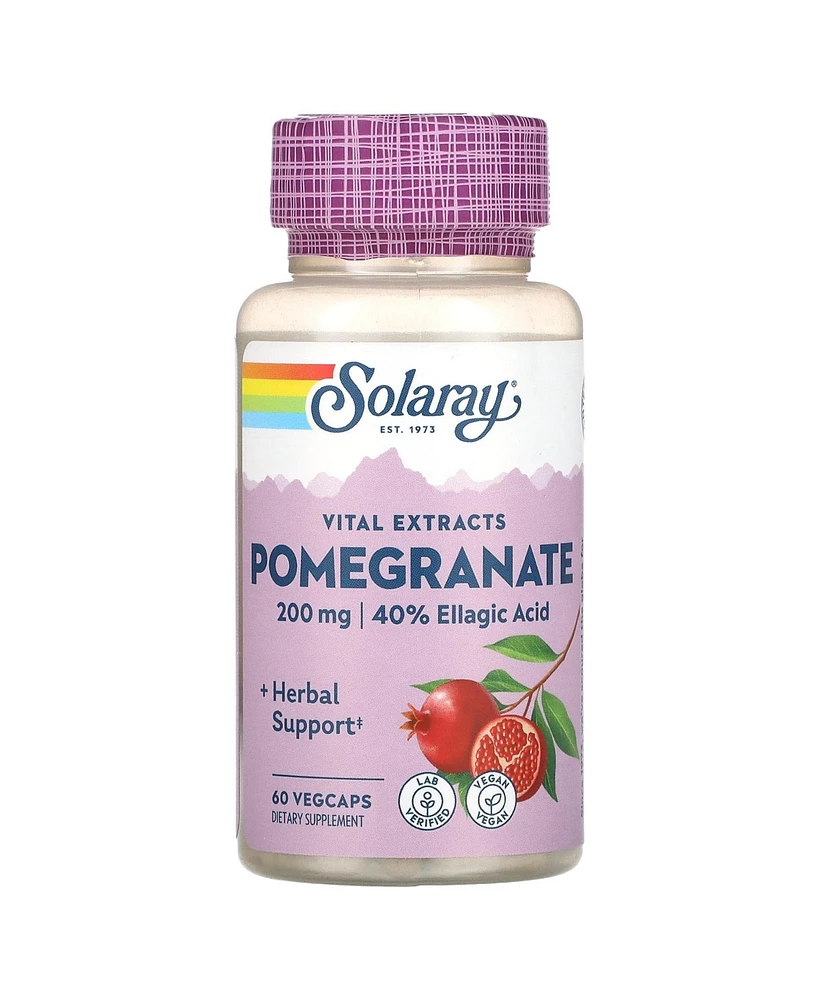 Solaray Vital Extracts Pomegranate 200 mg - 60 VegCaps - Assorted Pre