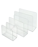 Azar Displays Clear Acrylic Desk File and Mail Holder