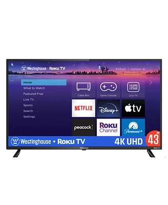 Westinghouse 43 4K Ultra Hd Roku Tv with Hdr