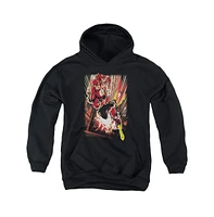 Justice League Boys of America Youth Street Speed Pull Over Hoodie / Hooded Sweatshirt