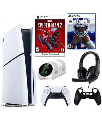 PlayStation PS5 Spider Man 2 Console with Madden 24 Game and Accessories