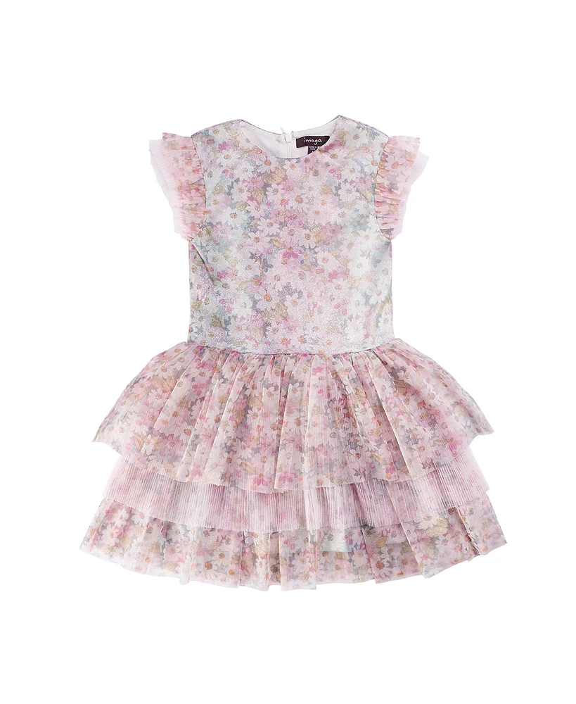 Imoga Collection Little Girls Monroe Daisy Novelty Woven Dress