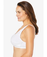 Comfort Choice Plus 3-Pack Front-Close Cotton Wireless Bra