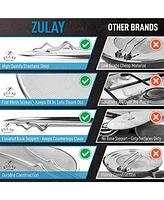 Zulay Kitchen Splatter Screen for Frying Pan (13”) - Grease Guard