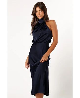Petal and Pup Women's Anabelle Halter Neck Midi Dress