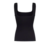 Nocturne Women's Ribbed Wide Strap Top