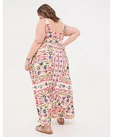 FatFace Plus Carmen Trail Marks Maxi Dress