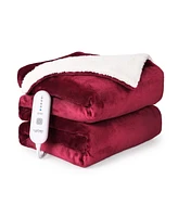 Caromio Twin Flannel Electric Heated Blanket, 62" x 84"