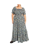 City Chic Plus Alexa Maxi Dress