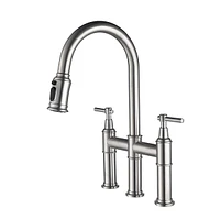 Streamdale Furniture Bridge Kitchen Faucet With Pulldown Spray Head In Spot