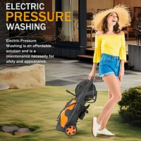 Sugift 3000PSI Max 2.4 Gpm Electric Pressure Washer with 4 Nozzles, Foam Cannon & Spray Gun