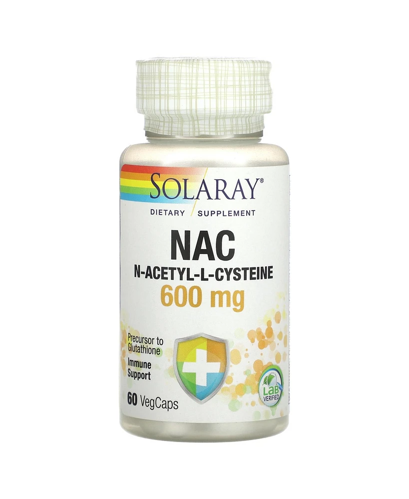 Solaray Nac (N-Acetyl-l-Cysteine) 600 mg - 60 VegCaps - Assorted Pre