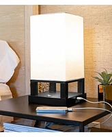 Brightech Maxwell 14" Led Modern Table Nightstand Lamp with Usb Port