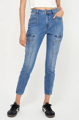 Joie Women's Winifred Skinny Cargo Denim Pant