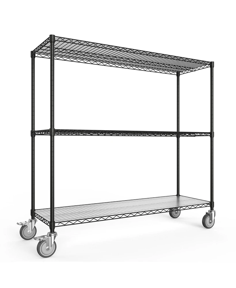 Simplie Fun 3 Tier Shelf Wire Shelving Unit