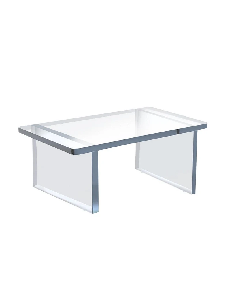 Azar Displays Clear Acrylic 11.75"W x 7.75"D x 6"H 1/2" Thick Deluxe Riser w/Bumpers