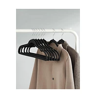 Slickblue Velvet Coat Hangers, Non-slip Clothes With Shoulder Notches, 50 Pieces