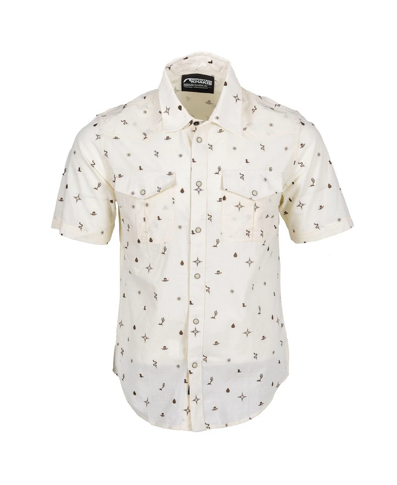 Mountain Khakis Men's Rodeo Printed Short Sleeve Woven Shirt