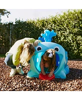 ECR4Kids Willow Climb-n-Crawl Whale, Head and Tail, Splish Splash/Royal Blue