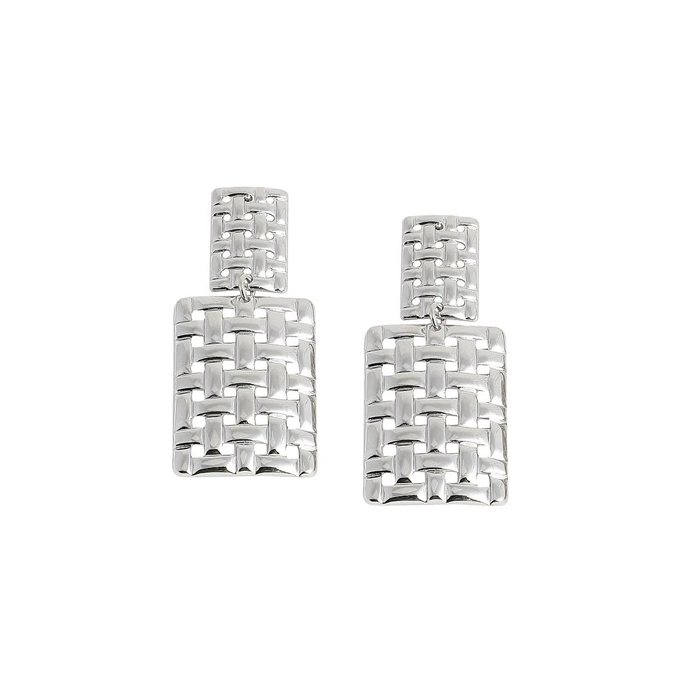 Sohi Women's Weave Drop Earrings