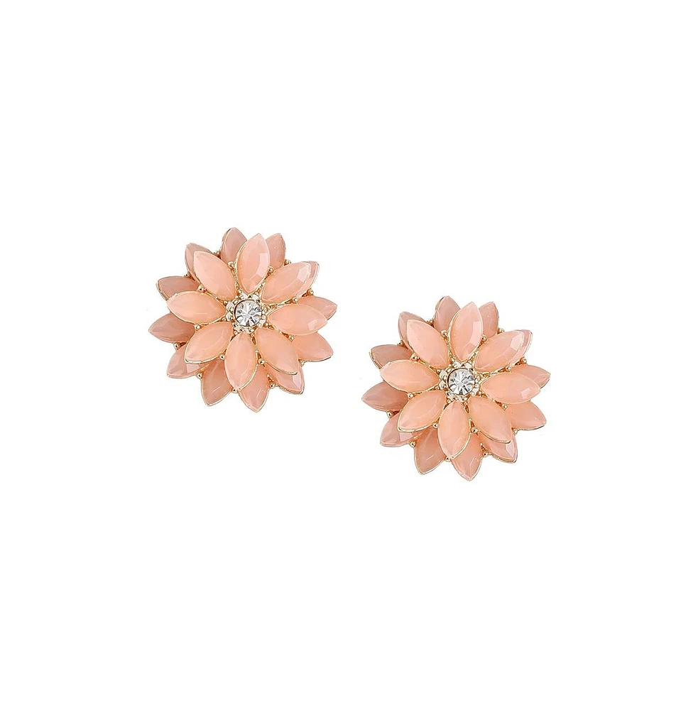 Sohi Women's Flower Stud Earrings