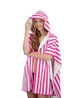 Banana Boat Terry Ruana with Hood - French Stripes