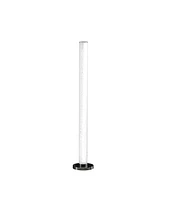 Streamdale Furniture 49" Led Illuminari White Crystal Sand Rocks Column Floor Lamp