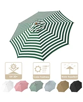 Ft Patio Umbrella Replacement Canopy Market Table Top Sunshade Cover Garden