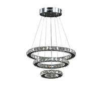 Streamdale Furniture Adjustable Height Alva Large Crystal Chandelier