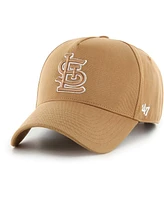 47 Brand Men's Khaki St. Louis Cardinals Ballpark Mvp A-Frame Adjustable Hat