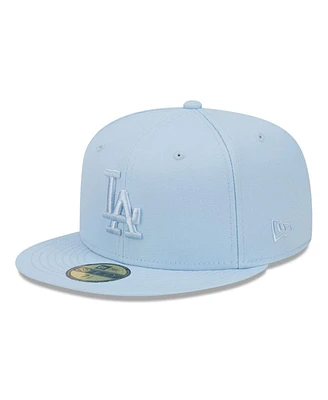 New Era Men's Light Blue Los Angeles Dodgers Spring Color 59FIFTY Fitted Hat